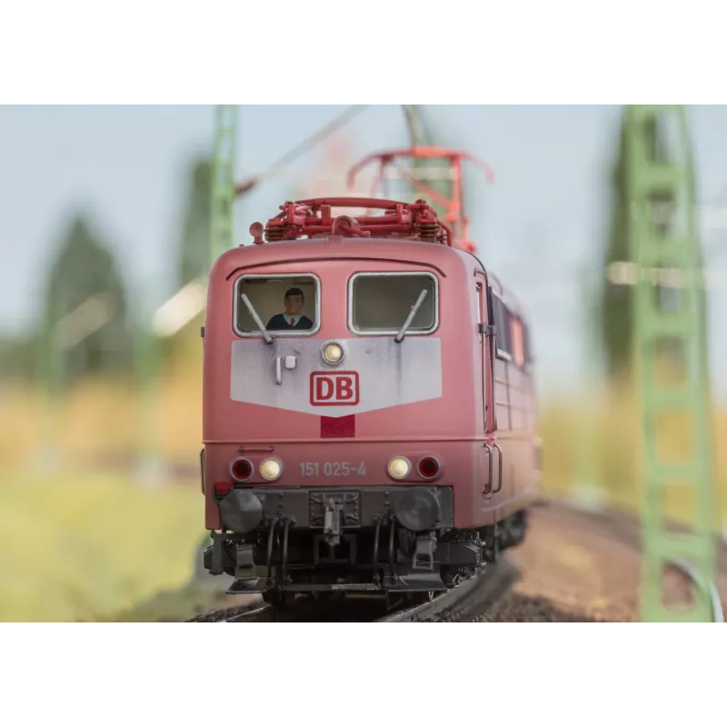 Märklin 39136 locomotiva elettrica H0 BR 151 DB rosso oriente, decoder mfx+, lunghezza 22,4 cm