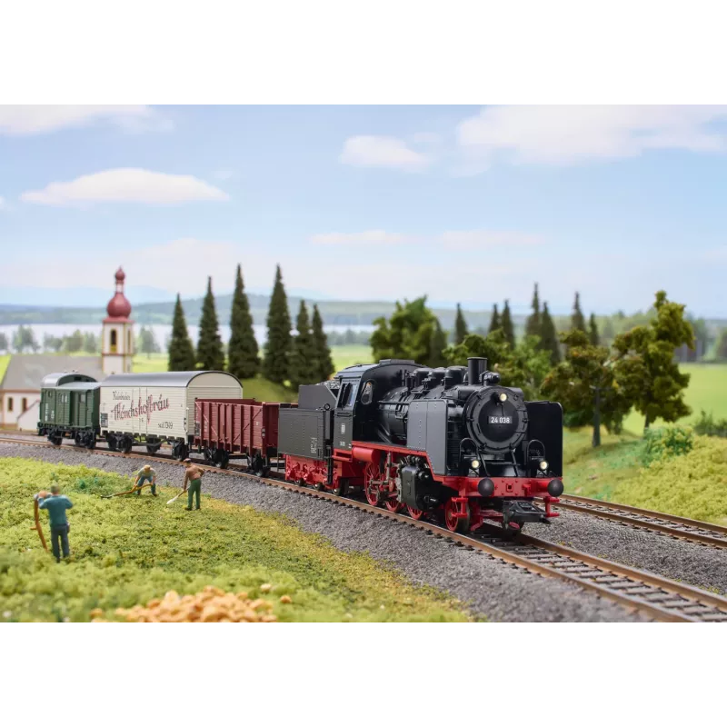 Märklin 29249 H0 set di avviamento digitale Treno merci locale con BR 24 della DB