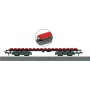 Märklin 44734 H0 carro modulare, nero/rosso