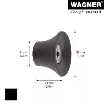 Wagner design yourself TULIP appendiabiti GH 0301, 1 gancio, nero 17030121