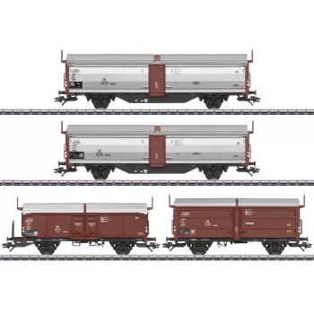 Märklin Tbes-t-66 set di carri a tetto e pareti scorrevoli (47301)