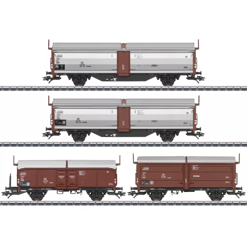 Märklin Tbes-t-66 set di carri a tetto e pareti scorrevoli (47301)