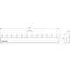 SIEMENS sbarra collettrice a pettine 4x3 fasi 5ST3645, 12 moduli, 63 A, 400 V, 10 mm², completamente isolata