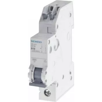 Siemens SENTRON 5SJ61167KS interruttore automatico magnetotermico 1 polo B16 6kA 230/400V AC