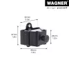 Wagner design yourself appendiabiti WH 2099 con 1 gancio, nero, 2 pezzi 15209902