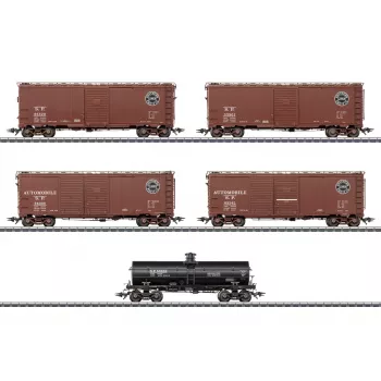 Märklin 045667 H0 AC Southern Pacific set di 5 carri merci USA