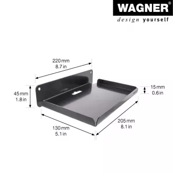 Wagner design yourself supporto a parete WH 2088 nero (15208801)