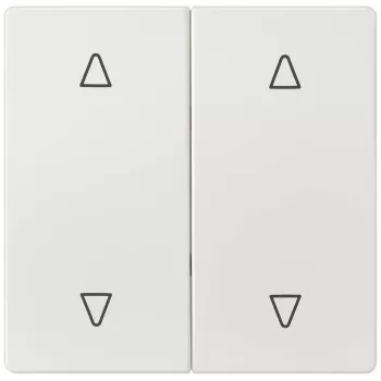 SIEMENS Delta tasto a bilanciere per veneziana con simbolo, bianco titanio 5TG7147