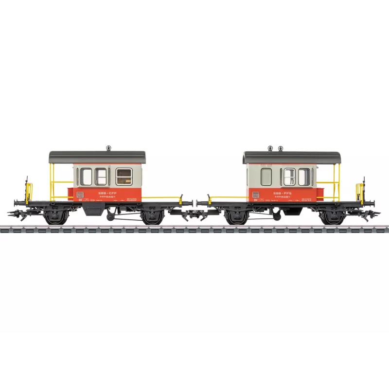 Märklin 46850 H0 SBB set di carri a pareti scorrevoli Sputnik, 2 carri