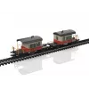 Märklin 46850 H0 SBB set di carri a pareti scorrevoli Sputnik, 2 carri