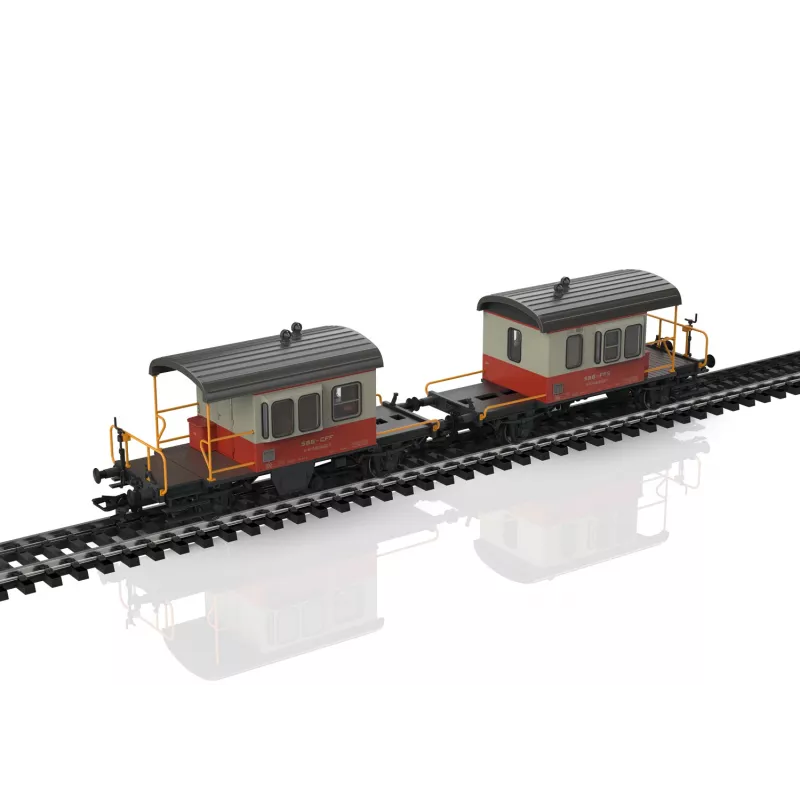 Märklin 46850 H0 SBB set di carri a pareti scorrevoli Sputnik, 2 carri