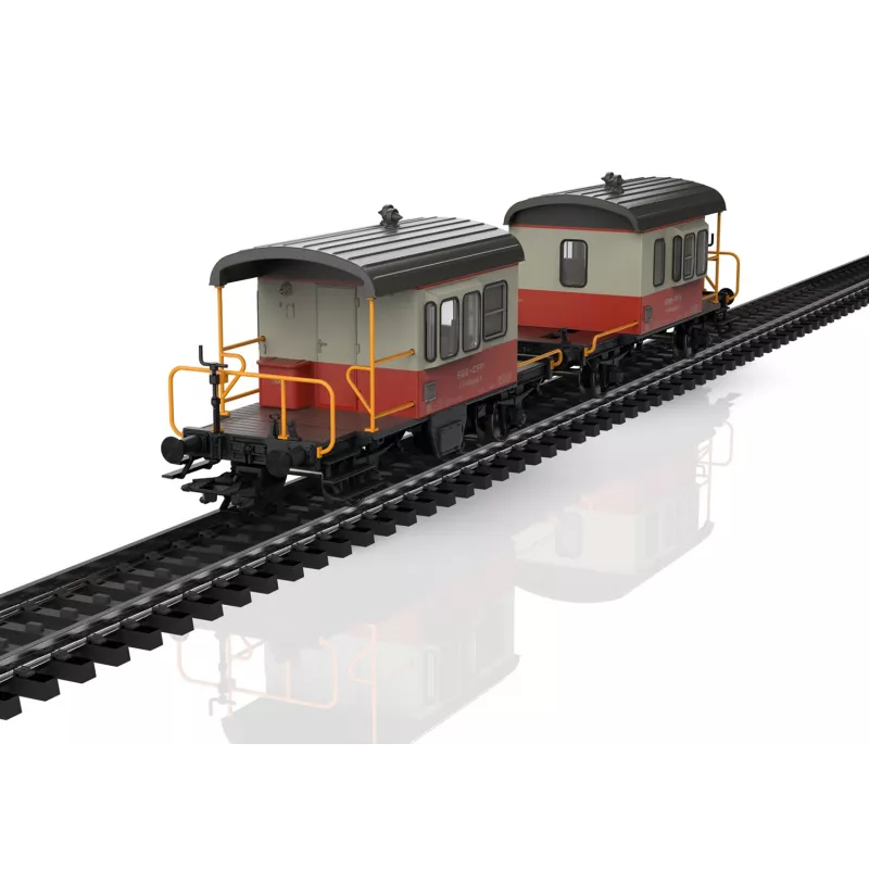 Märklin 46850 H0 SBB set di carri a pareti scorrevoli Sputnik, 2 carri
