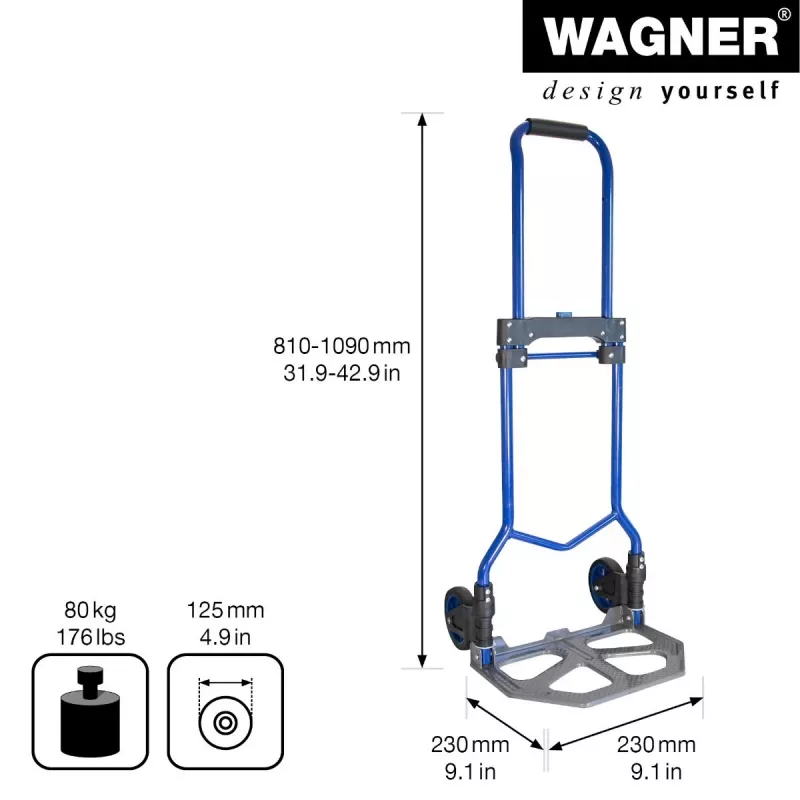 Wagner design yourself MM 4123 carrello portapacchi fino a 80 kg (20412301)