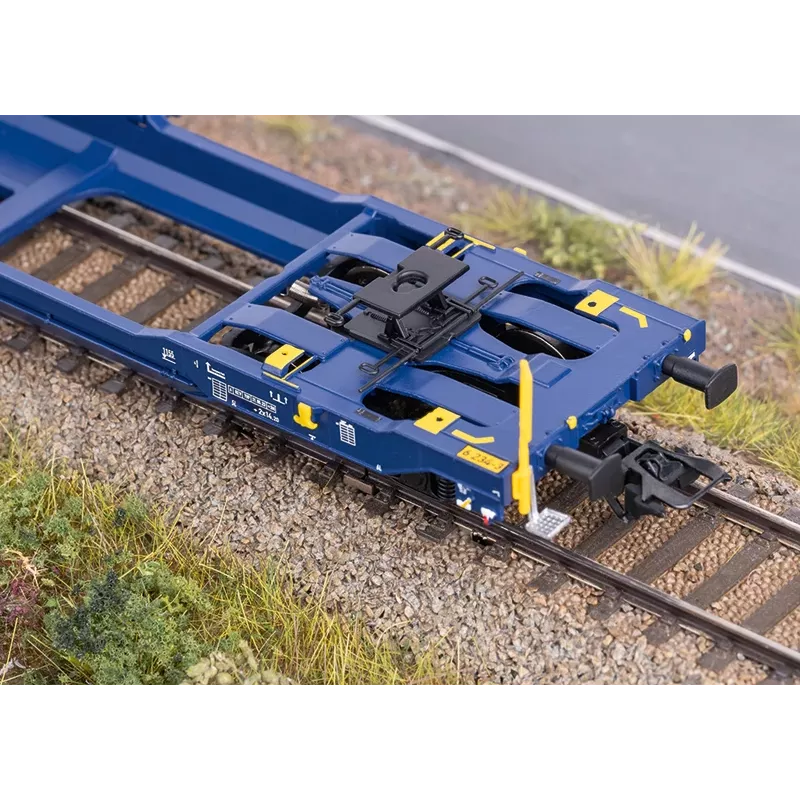 Märklin 47474 Sdggmrss carro a doppia tasca H0 scala 1:87 blu cobalto 393 mm