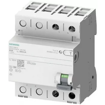 Siemens SENTRON 5SV3321-4 interruttore differenziale tipo B, 16 A, 30 mA, 2 poli, 230 V, a ritardo breve