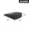 Wagner design yourself EH 5150 fermaporta a pavimento, zama e plastica, nichel opaco, altezza 45 mm 15515011