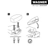 Wagner design yourself EH 5150 fermaporta a pavimento, zama e plastica, nichel opaco, altezza 45 mm 15515011