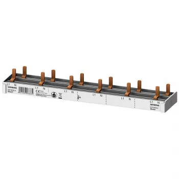 SIEMENS 5ST36760 barra collettrice a pettine 10mm² 1P+N 12 moduli, 6 AFDD + 6 componenti