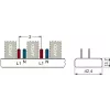 SIEMENS 5ST36760 barra collettrice a pettine 10mm² 1P+N 12 moduli, 6 AFDD + 6 componenti