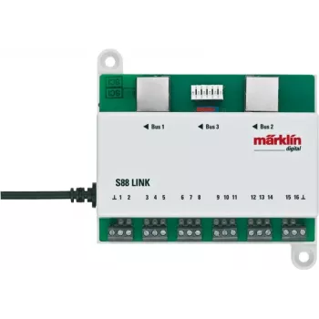 Märklin Link s 88 decoder digitale DCC, verde/bianco 60883