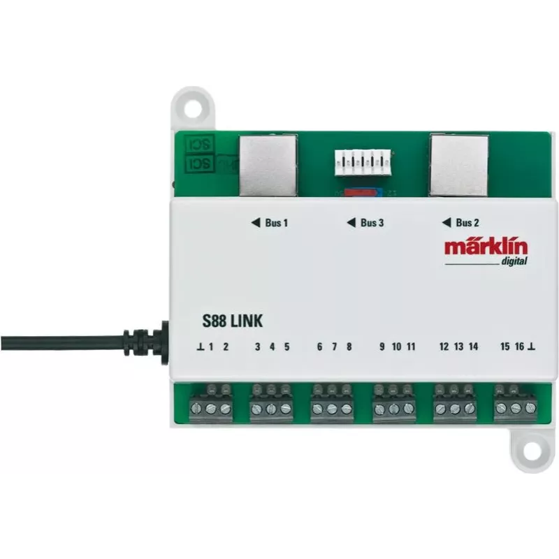 Märklin Link s 88 decoder digitale secondo DCC, verde/bianco 60883