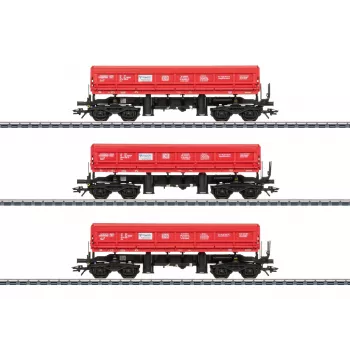 Märklin 48458 H0 set di 3 carri ribaltabili laterali Fas delle DB Schenker Rail Polska S.A.