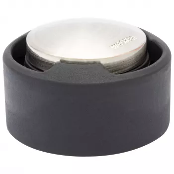 Wagner design yourself EH 5171 fermaporta, zama con tampone in gomma, Ø 5 cm, nichel opaco/nero 15517111