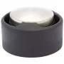 Wagner design yourself EH 5171 fermaporta, zama con tampone in gomma, Ø 5 cm, nichel opaco/nero 15517111