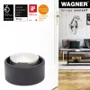 Wagner design yourself EH 5171 fermaporta, zama con tampone in gomma, Ø 5 cm, nichel opaco/nero 15517111