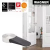 Wagner Design Yourself EH 5116 fermaporta, zama con tampone in gomma, Ø 50 mm, nichel opaco 15511611