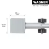 Wagner design yourself MM 4121 Sollevatore per mobili, argento, 38 cm (20412101)