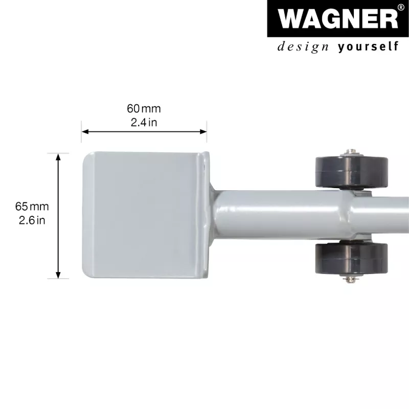 Wagner design yourself MM 4121 Sollevatore per mobili, argento, 38 cm (20412101)
