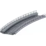 Märklin rampa curva per pilastri di ponte H0 scala grigio 074623
