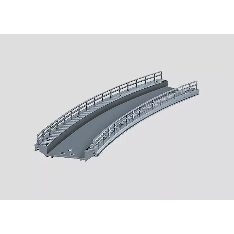 Märklin rampa curva per pilastri di ponte H0 scala grigio 074623