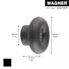 Wagner Design Yourself DOT appendiabiti GH 0202, 1 gancio, nero 17020221