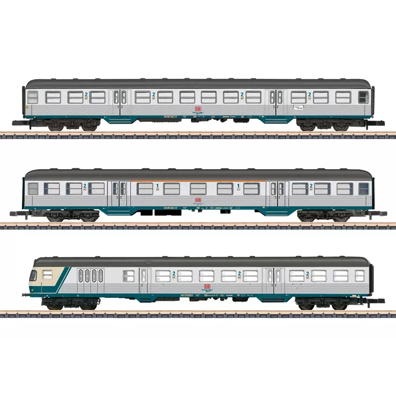 Märklin 087183 Z scala set di carrozze Karlsruher Kopf DB A