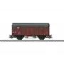 Märklin 44500 H0 carro merci coperto con plataforma frenatore, DB, epoca IV