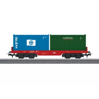 Märklin 44700 H0 carro merci coperto a 2 assi, DB marrone, epoca III-IV, giunti Relex, 115 mm