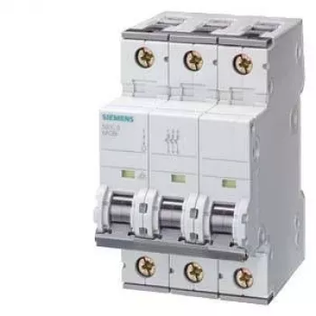 Siemens 5SY4335-7 interruttore magnetotermico 3 poli, curva C, 35 A, 400 V AC, 6 kA, guida DIN