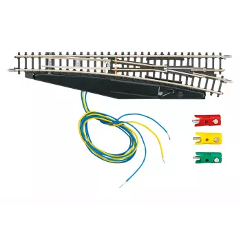 Märklin 8563 scambio elettrico destro, scala Z, Mini-Club, nero/giallo