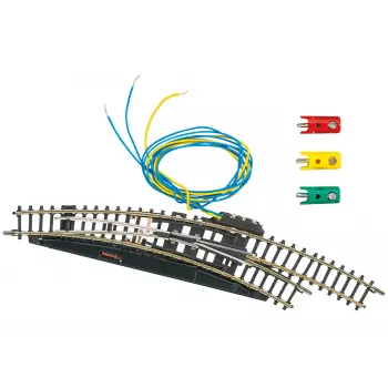 Märklin Z-Gauge scambio curvo elettromagnetico destro - nero/giallo (8569)