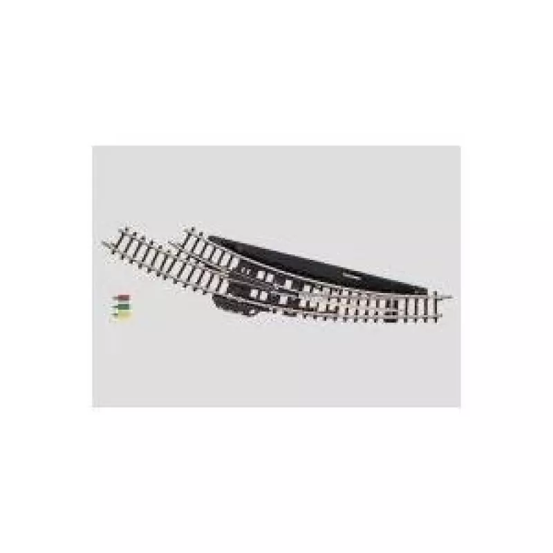 Märklin Z-Gauge scambio curvo elettromagnetico destro - nero/giallo (8569)
