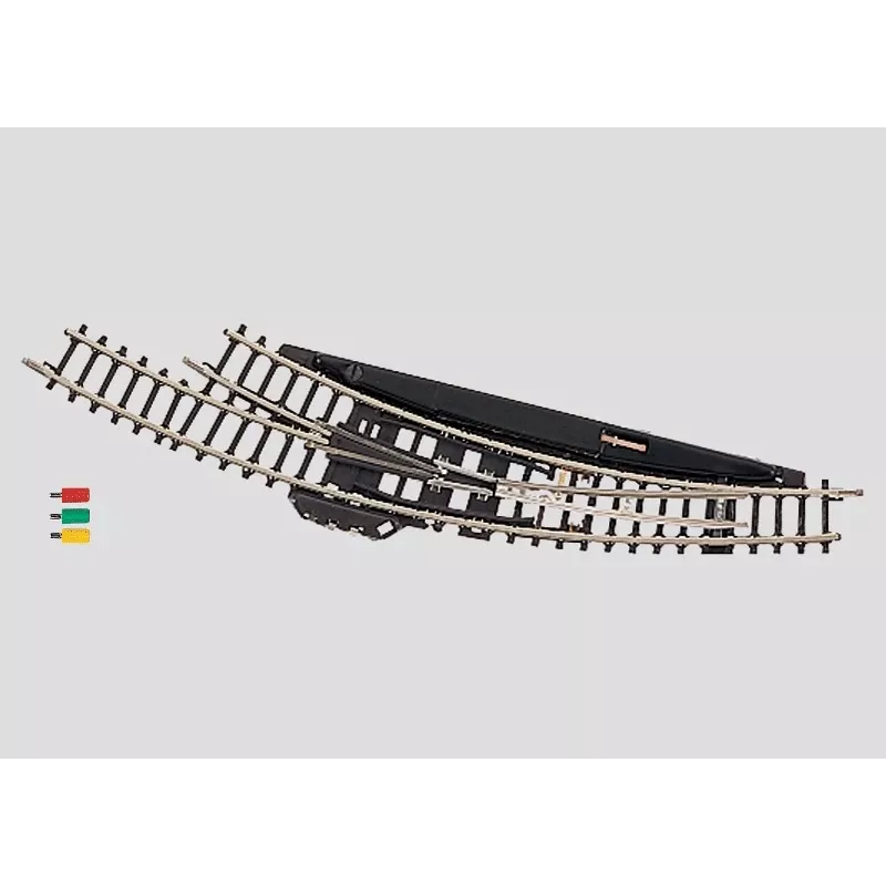 Märklin Z-Gauge scambio curvo elettromagnetico destro - nero/giallo (8569)