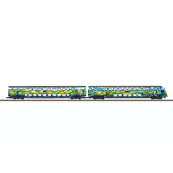 Märklin 87307 Z set carrozze a due piani Touristik 2 DB AG (1:220, 2 carrozze)
