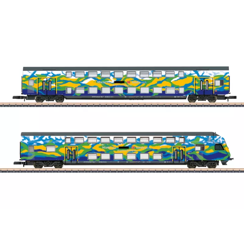 Märklin 87307 Z set carrozze a due piani Touristik 2 DB AG (1:220, 2 carrozze)