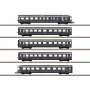 Märklin 087615 set di carrozze Z Blauer Enzian DB, MHI (set di 3 carrozze viaggiatori)