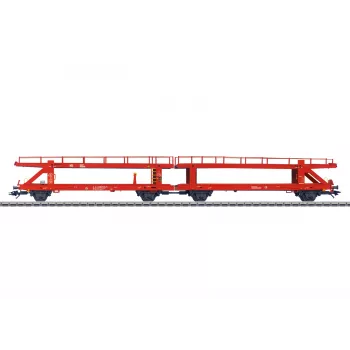 Märklin 47180 H0 carro trasporto auto doppio Laaeks 553.1 DB AG