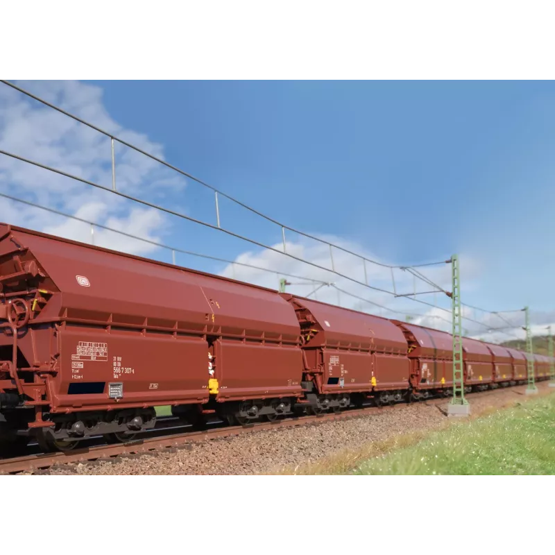 Märklin 000730 H0 set 24 pezzi carri a tetto scorrevole Tals 968 DB epoca IV AC