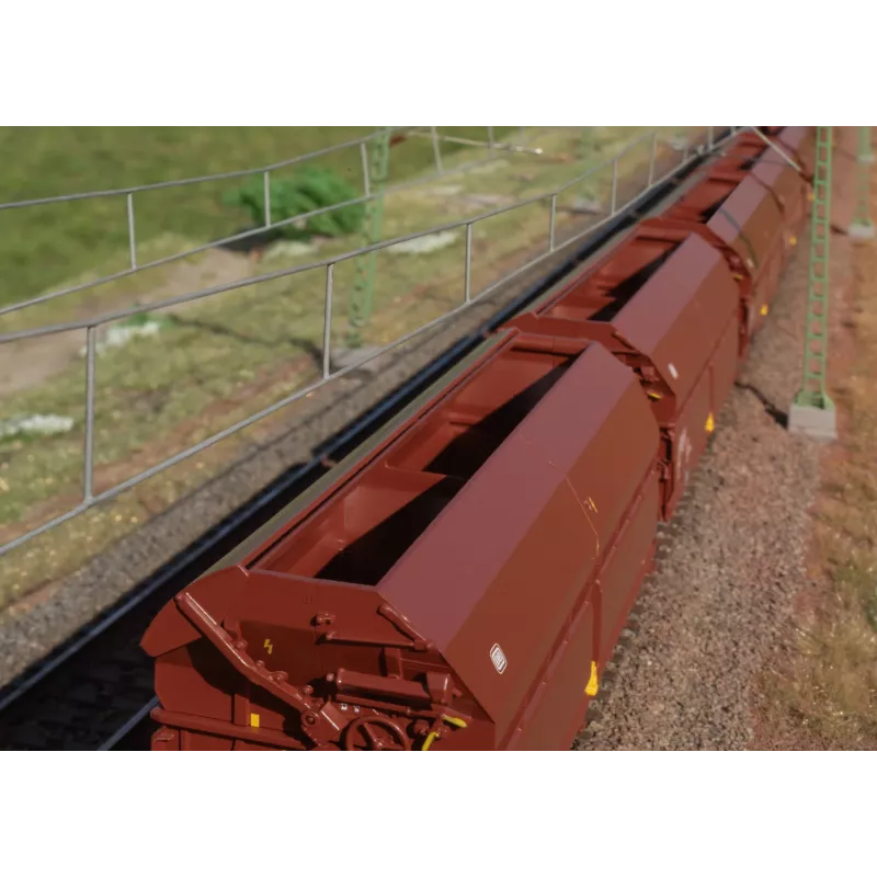 Märklin 000730 H0 set 24 pezzi carri a tetto scorrevole Tals 968 DB epoca IV AC
