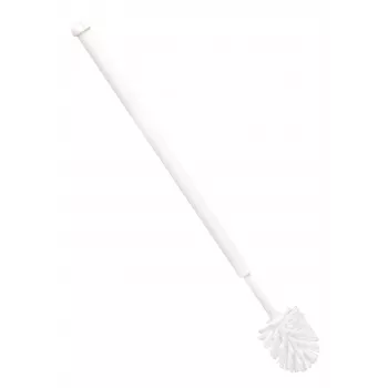 Haug Bürsten 6390 spazzola WC accessibile, plastica bianca, manico allungato